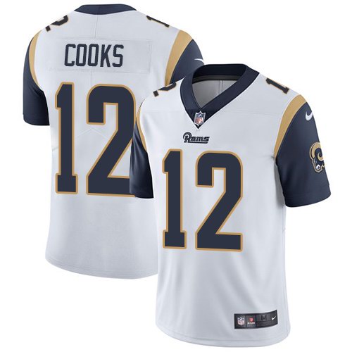 Nike Rams 12 Brandin Cooks White Youth Vapor Untouchable Limited Jersey