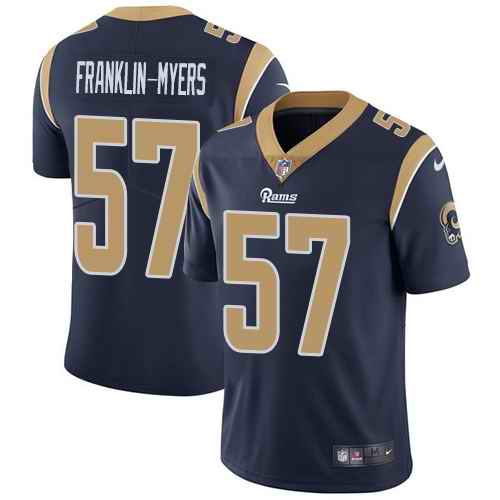 Nike Rams 57 John Franklin-Myers Navy Vapor Untouchable Limited Jersey