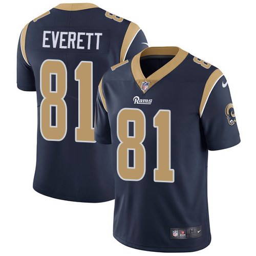 Nike Rams 81 Gerald Everett Navy Youth Vapor Untouchable Limited Jersey