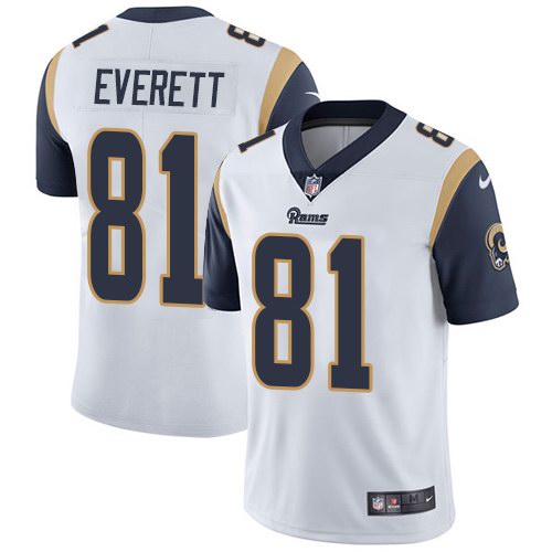 Nike Rams 81 Gerald Everett White Youth Vapor Untouchable Limited Jersey