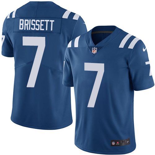 Nike Colts 7 Jacoby Brissett Royal Vapor Untouchable Limited Jersey
