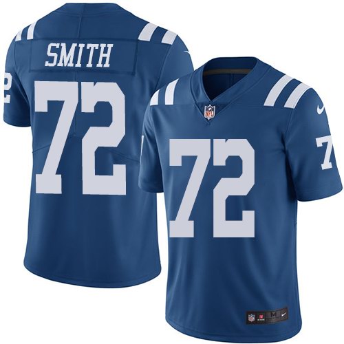 Nike Colts 72 Braden Smith Royal Youth Color Rush Limited Jersey