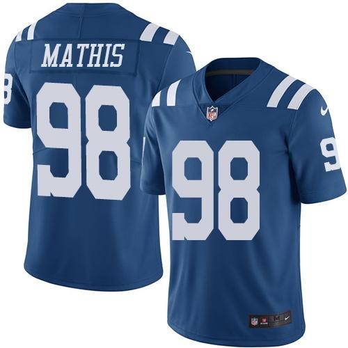 Nike Colts 98 Robert Mathis Royal Color Rush Limited Jersey