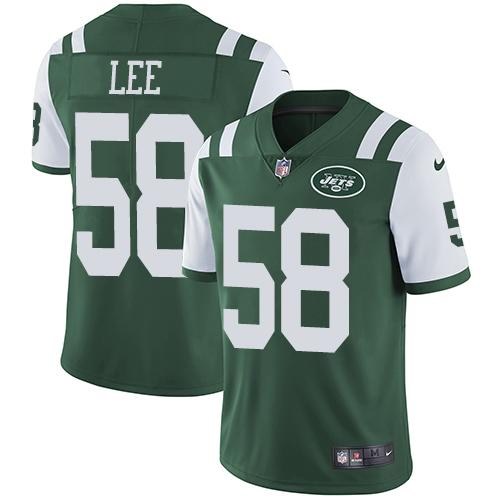 Nike Jets 58 Darron Lee Green Vapor Untouchable Limited Jersey