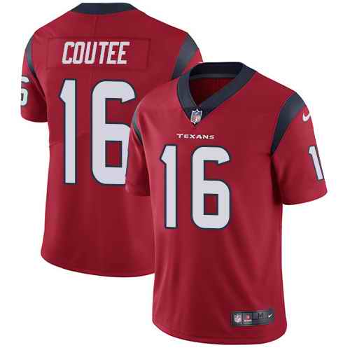 Nike Texans 16 Keke Coutee Red Youth Vapor Untouchable Limited Jersey