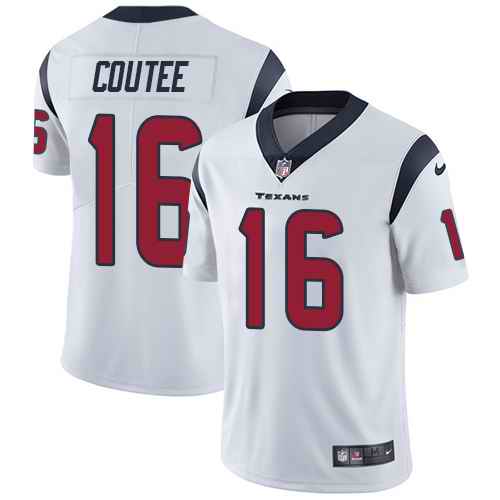 Nike Texans 16 Keke Coutee White Youth Vapor Untouchable Limited Jersey