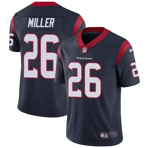Nike Texans 26 Lamar Miller Navy Youth Vapor Untouchable Limited Jersey