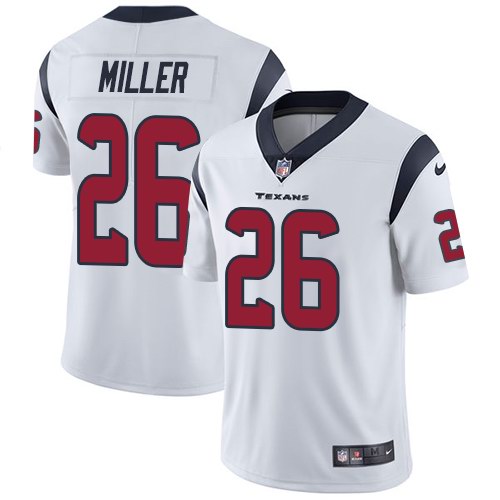 Nike Texans 26 Lamar Miller White Vapor Untouchable Limited Jersey