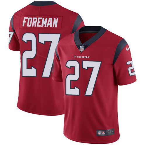 Nike Texans 27 D'Onta Foreman Red Youth Vapor Untouchable Limited Jersey