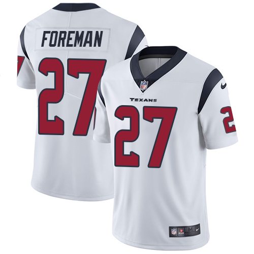 Nike Texans 27 D'Onta Foreman White Youth Vapor Untouchable Limited Jersey
