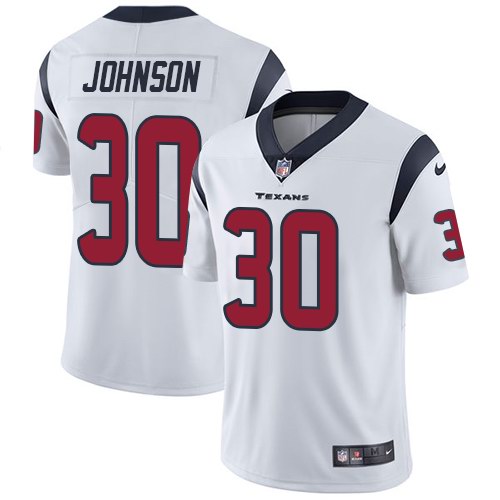 Nike Texans 30 Kevin Johnson White Youth Vapor Untouchable Limited Jersey