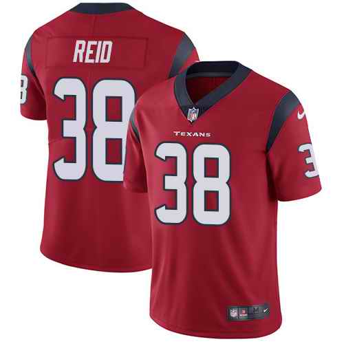 Nike Texans 38 Justin Reid Red Vapor Untouchable Limited Jersey
