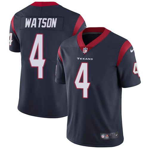 Nike Texans 4 Deshaun Watson Navy Youth Vapor Untouchable Limited Jersey
