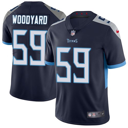 Nike Titans 59 Wesley Woodyard Navy New 2018 Youth Vapor Untouchable Limited Jersey