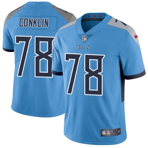 Nike Titans 78 Jack Conklin Light Blue New 2018 Youth Vapor Untouchable Limited Jersey