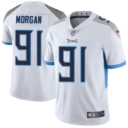Nike Titans 91 Derrick Morgan White New 2018 Youth Vapor Untouchable Limited Jersey