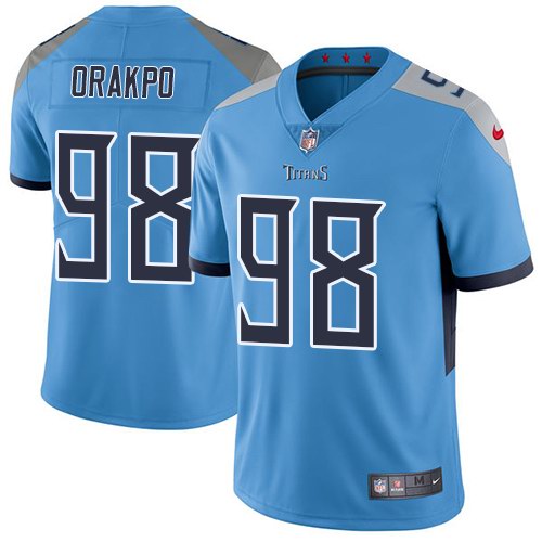 Nike Titans 98 Brian Orakpo Light Blue New 2018 Youth Vapor Untouchable Limited Jersey