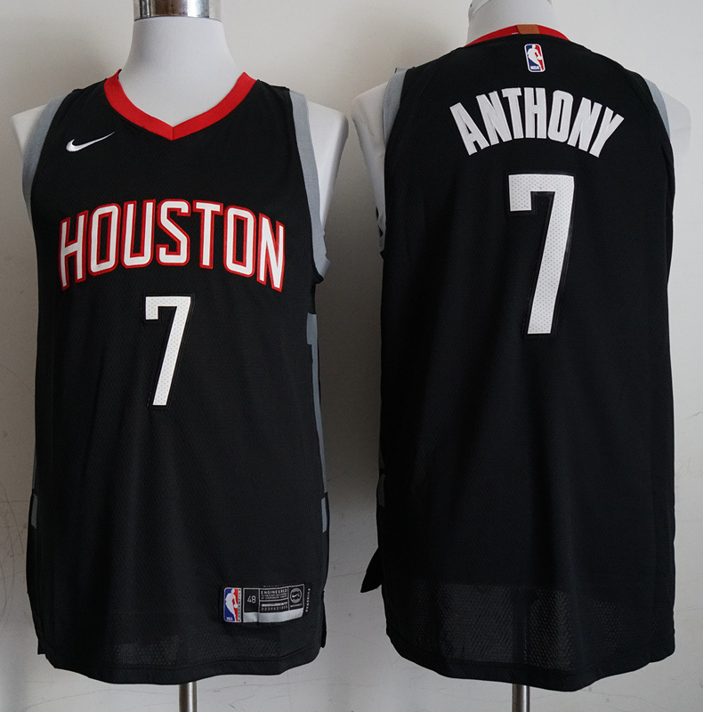 Rockets 7 Carmelo Anthony Black 2018-19 Nike Authentic Jersey