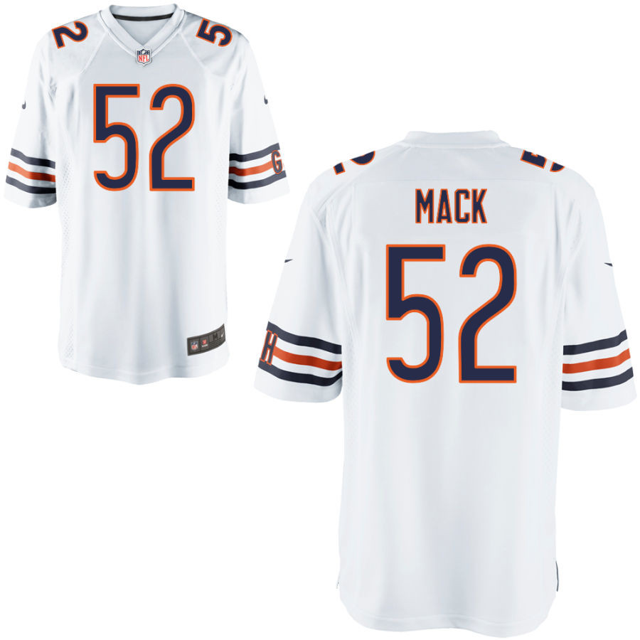 Nike Bears 52 Khalil Mack White Elite Jersey