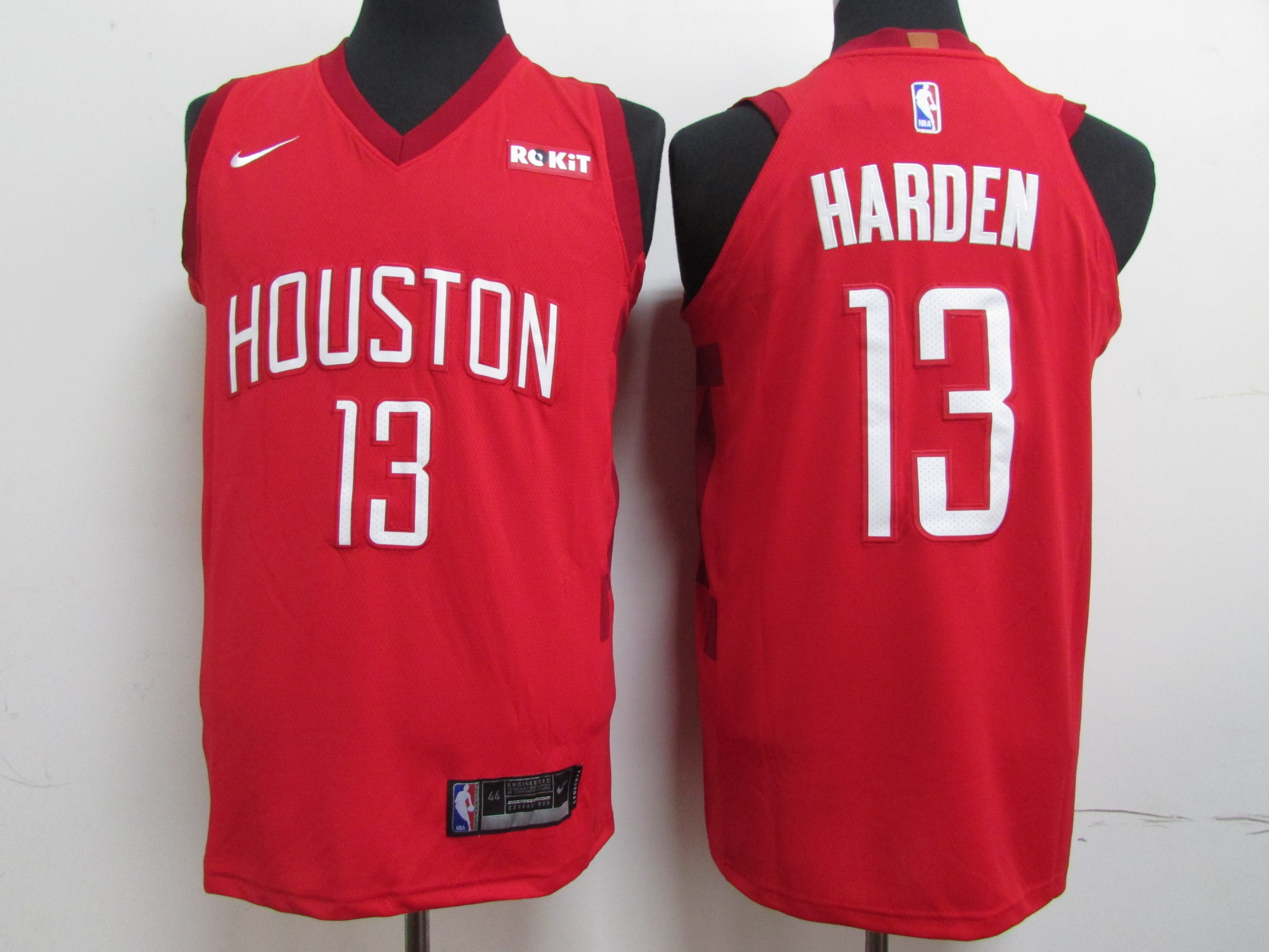 Rockets 13 James Harden Red 2018-19 Earned Edition Nike Authentic Jersey