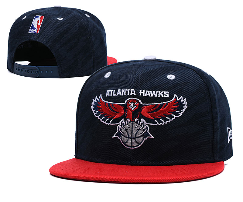 Hawks Team Logo Navy Adjustable Hat LH
