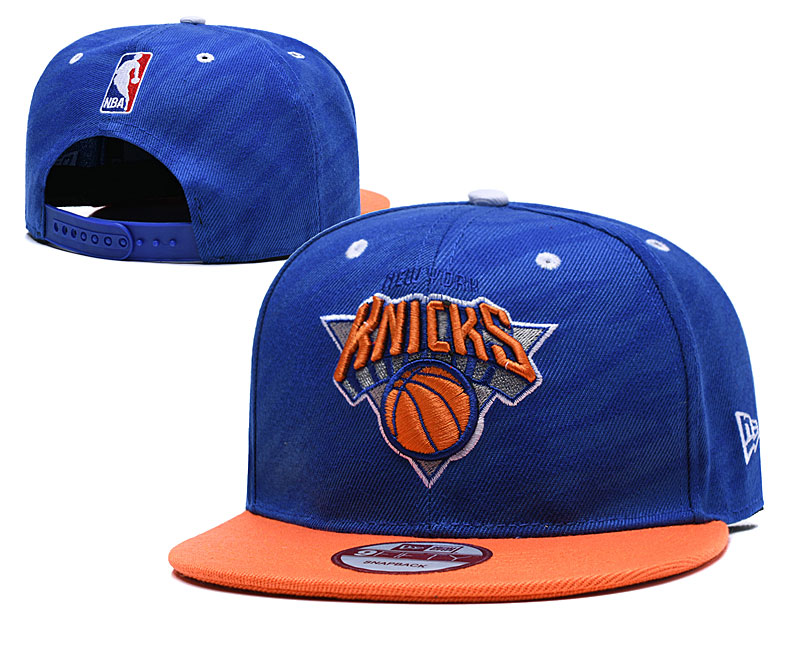 Knicks Team Logo Royal Adjustable Hat LH