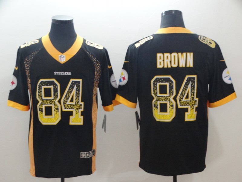 Nike Steelers 84 Antonio Brown Black Drift Fashion Limited Jersey