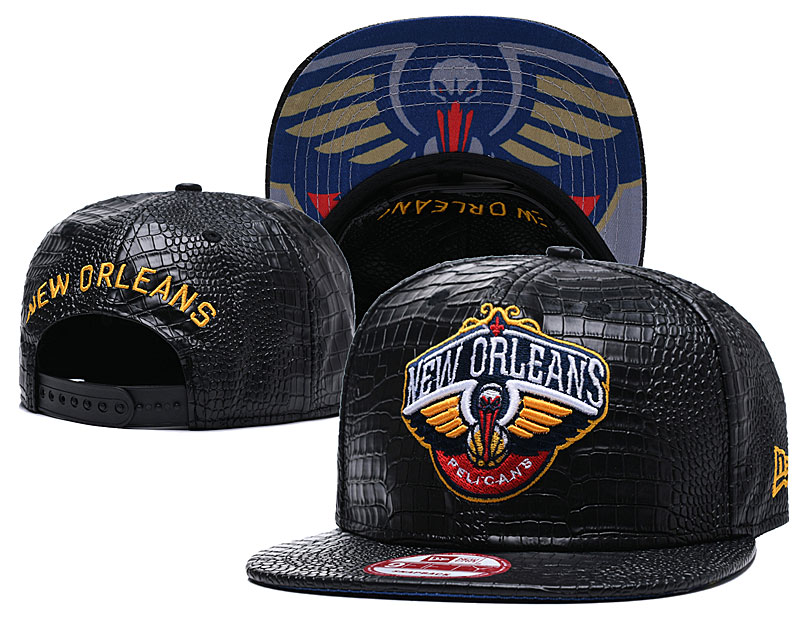 Pelicans Fresh Logo Black Adjustable Hat GS