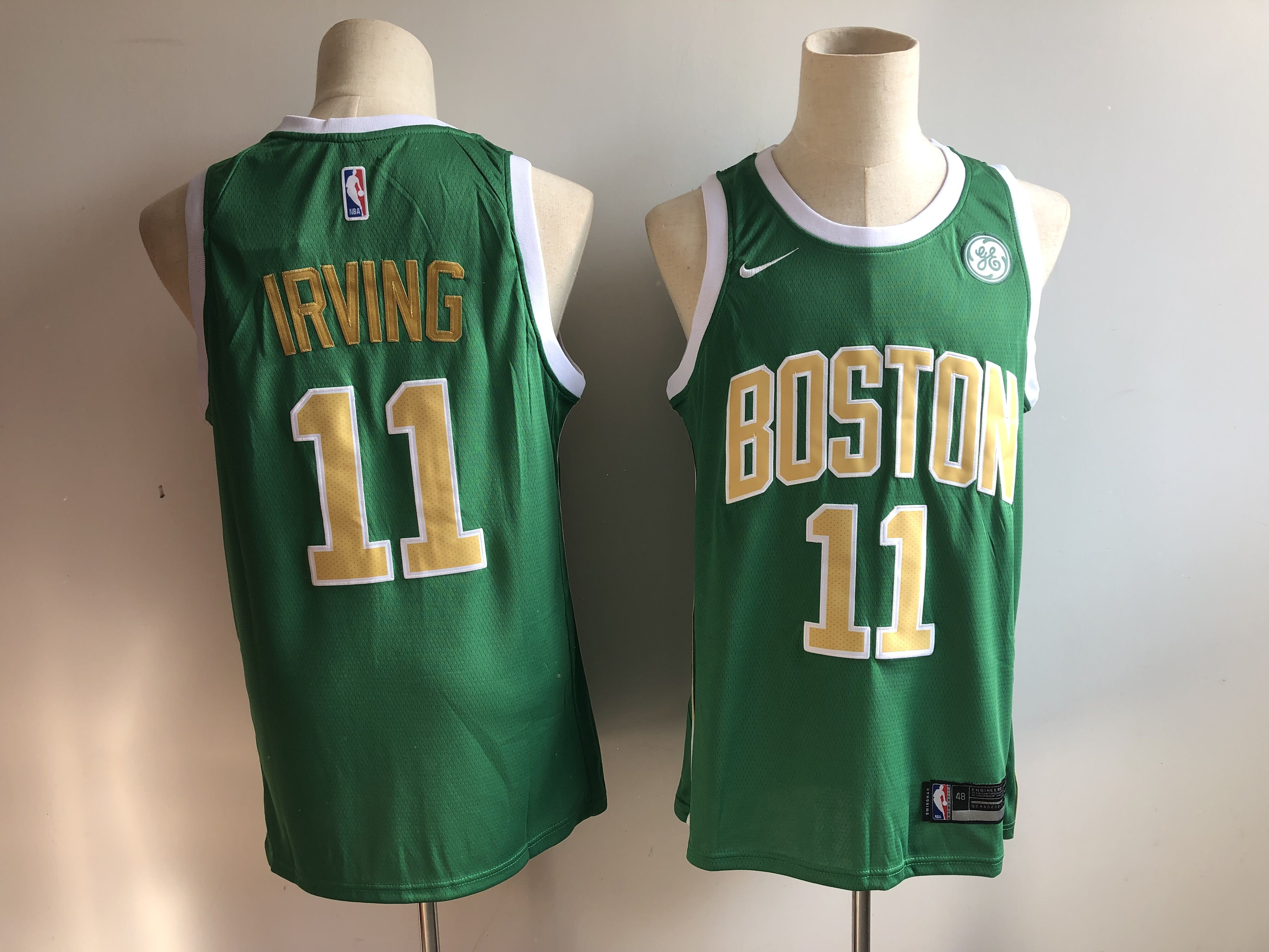 Celtics 11 Kyrie Irving Green 2018-19 Earned Edition Nike Swingman Jersey