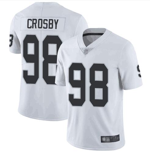 Nike Raiders 98 Maxx Crosby White Vapor Untouchable Limited Jersey