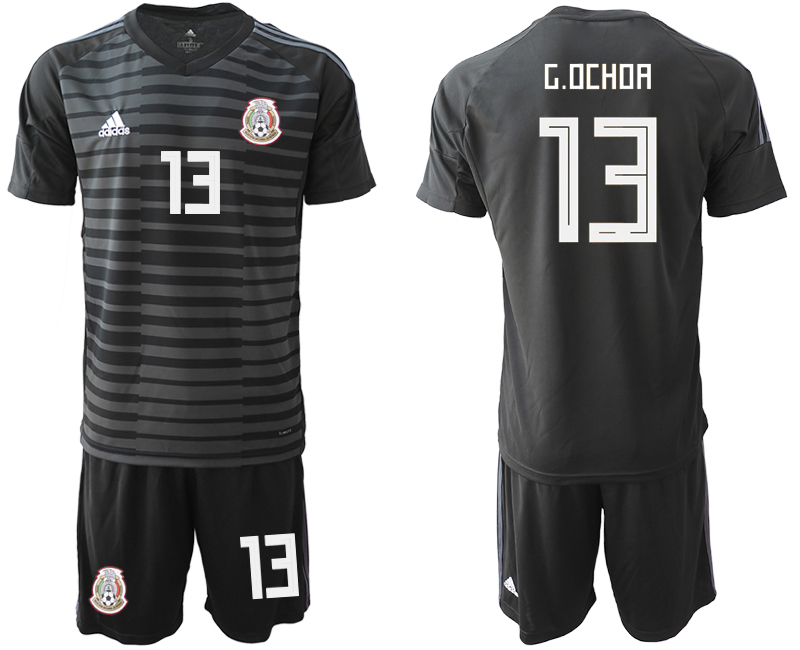 Mexico 13 G.OCHOA Black Goalkeeper Soccer Jersey
