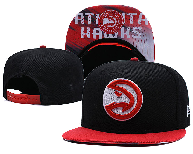 Atlanta Hawks Black Adjustable Hat LH