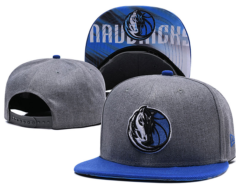 Dallas Mavericks Gray Adjustable Hat LH
