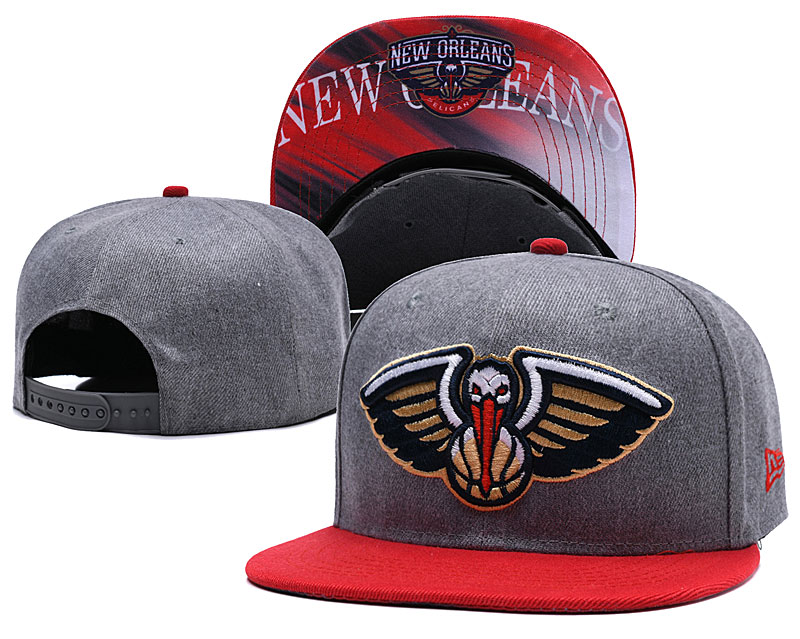 New Orleans Pelicans Gray Adjustable Hat LH
