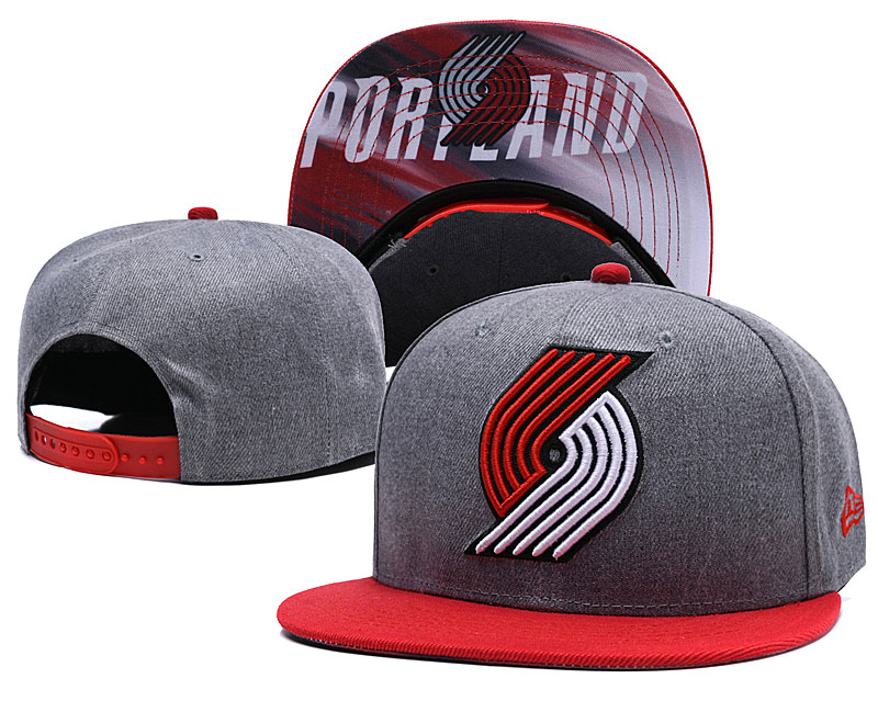 Portland Trail Blazers Gray Adjustable Hat LH