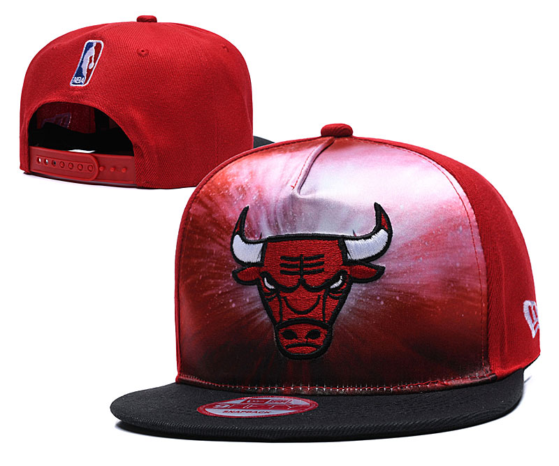Bulls Galaxy Logo Red Adjustable Hat TX