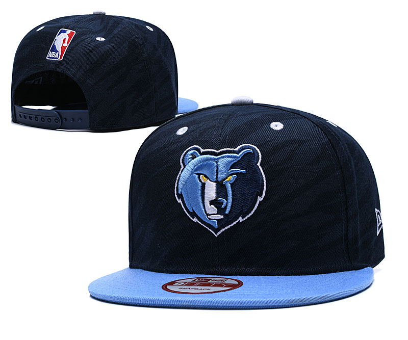 Grizzlies Team Logo Navy Adjustable Hat TX
