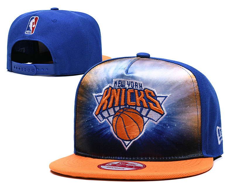 Knicks Fresh Logo Royal Adjustable Hat TX