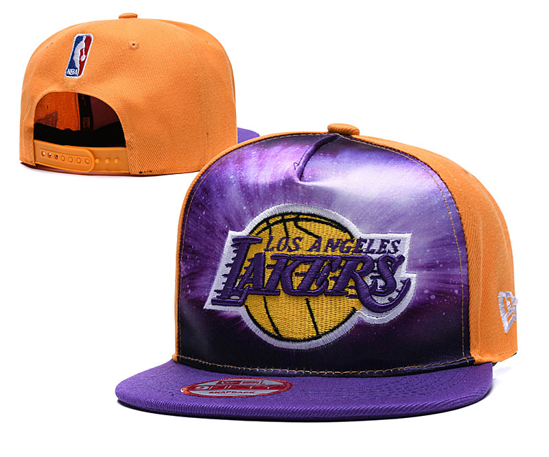 Lakers Galaxy Logo Yellow Adjustable Hat TX