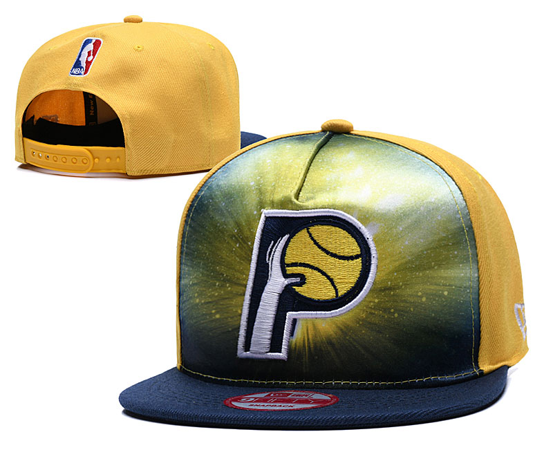 Pacers Galaxy Logo Yellow Adjustable Hat TX