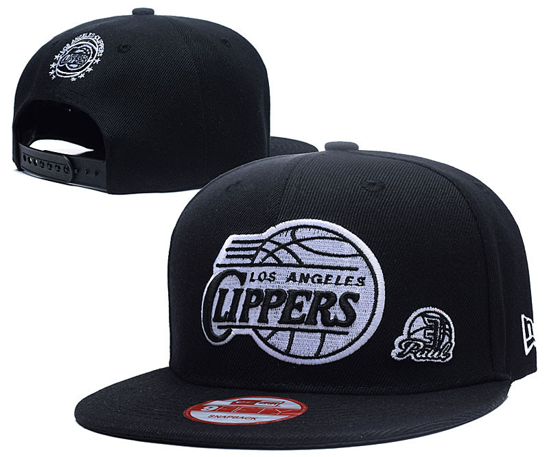 Clippers Team Logo Black Adjustable Hat LH