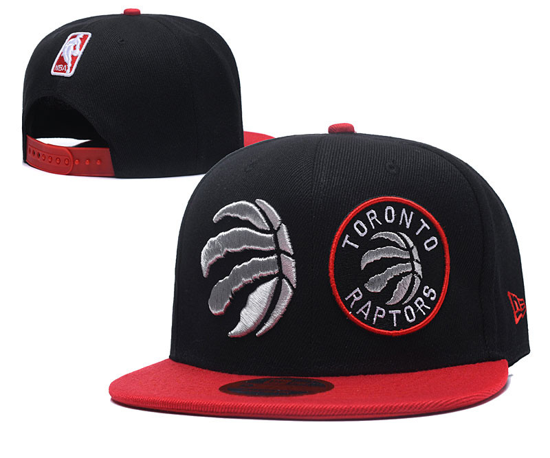 Raptors Team Logo Red Black Adjustable Hat LH