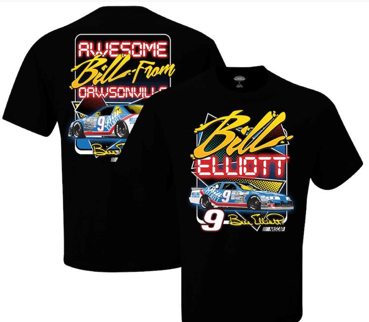 Men's Chase Elliott & Bill Elliott Hendrick Motorsports Team Collection Black T-Shirt
