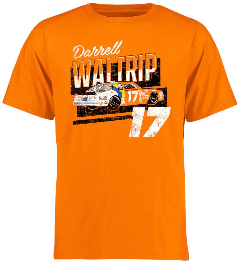 Men's Darrell Waltrip Orange Retired Driver T-Shirt