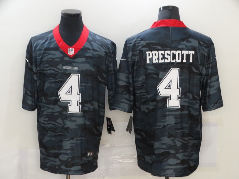Nike Cowboys 4 Dak Prescott Black Camo Limited Jersey