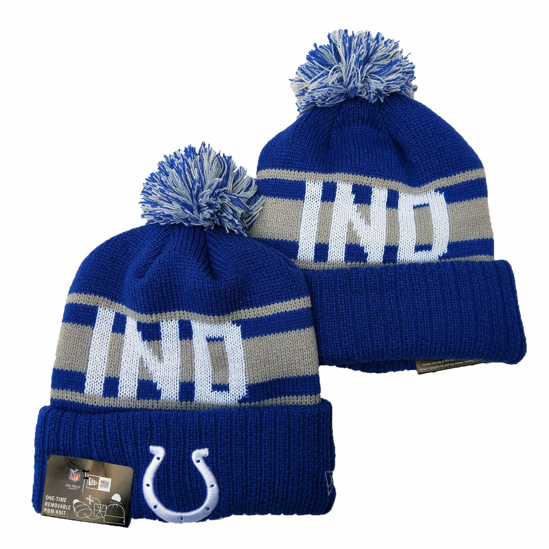 Colts Team Logo Royal Cuffed Knit Hat YD