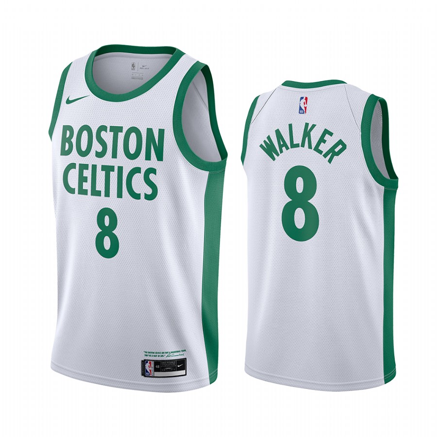 Celtics 8 Kemba Walker White 2020-21 City Edition Swingman Jersey