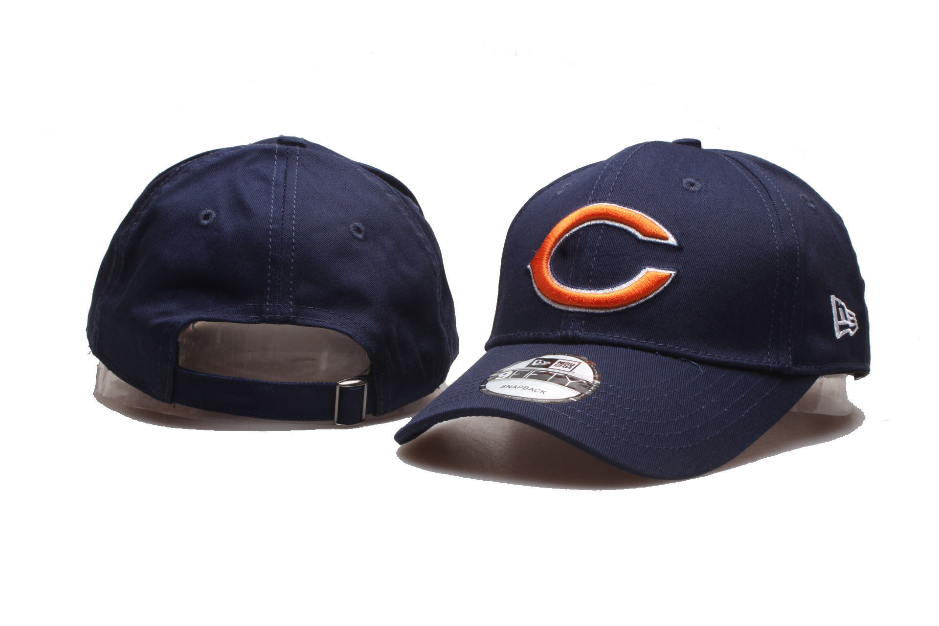 Bears Team Logo Navy Peaked Adjustable Hat YP
