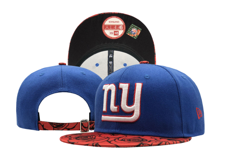 New York Giants Team Logo Black Adjustable Hat SF