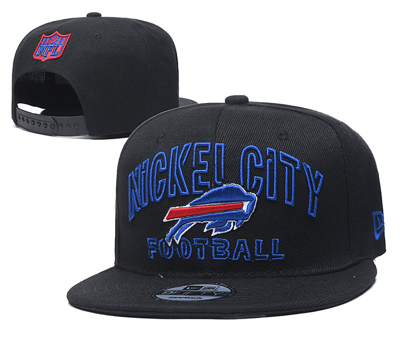 Bills Team Logo Black Adjustable Hat YD